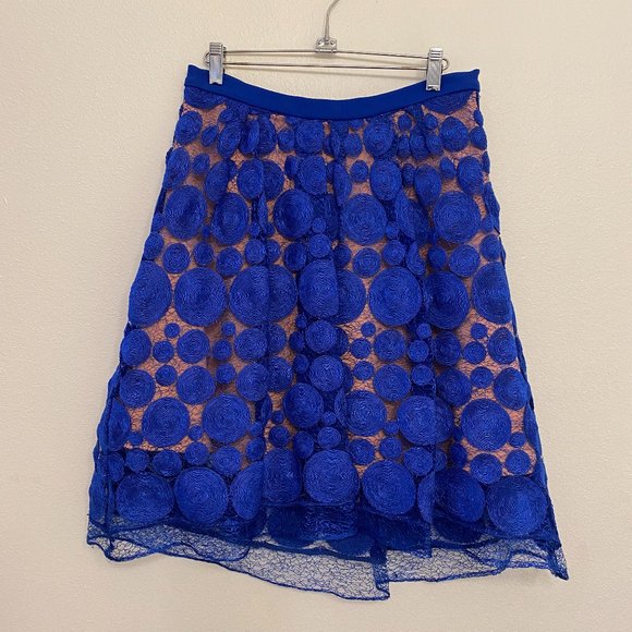 Anthropologie Eva Franco Albastru Lace Skirt - Picture 3 of 7